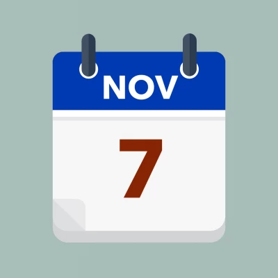 Calendar icon showing 7th November